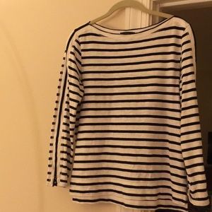 J. Crew striped boatneck tee